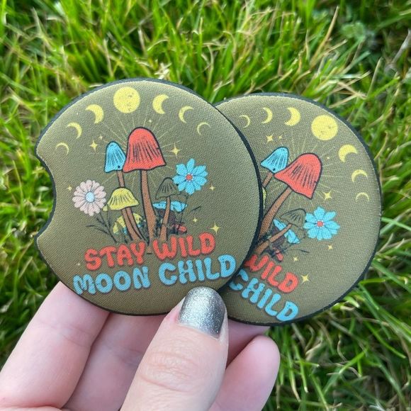 Stay Wild Moon Child Coaster Set | Car Accessories | Moon Phases - Picture 6 of 11